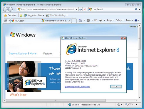 Internet explorer 8 en version finale